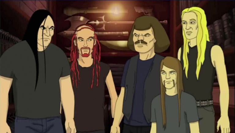 Image of fictional metal outfit Dethklok