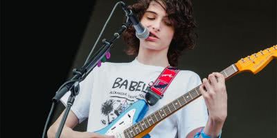 Image of 'Stranger Things' actor Finn Wolfhard performing with Calpurnia