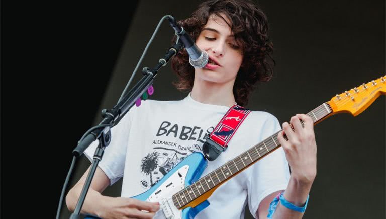 Image of 'Stranger Things' actor Finn Wolfhard performing with Calpurnia