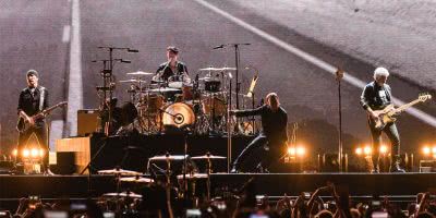 Image of U2 performing live in Brisbane