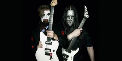 Photo of Slipknot guitarists Jay Root and Mick Thompson
