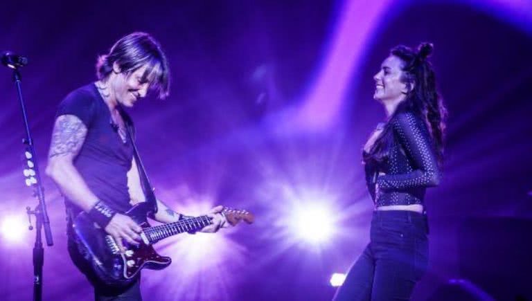 Keith Urban and Amy Shark at Sydney Coliseum