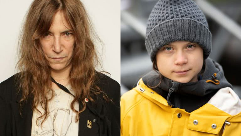 Photo of Patti Smith and Greta Thunberg