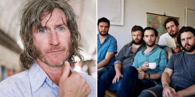 Two panel image of Tim Rogers and Bad//Dreems, who are performing at the Adelaide bushfire benefit, Fire Aid