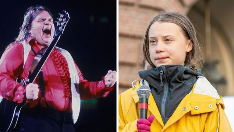 Meat Loaf and Greta Thunberg