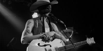 Canadian country musician Orville Peck performing in Brisbane