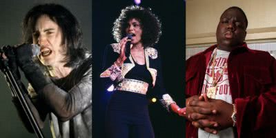 Photo of Trent Reznor, Whitney Houston and Biggie Smalls