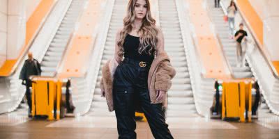 Brittany Maggs photographed at train station in Sydney