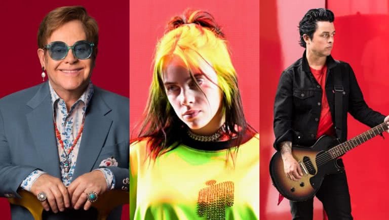 Elton John, Billie Eilish, Billie Joe Armstrong