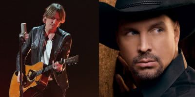 Garth Brooks and Keith Urban have performed live online concerts today
