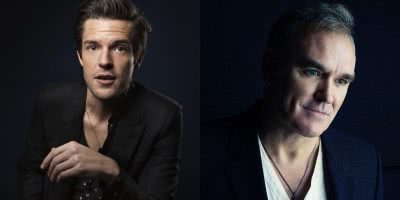 Photo of Brandon Flowers and Morrissey