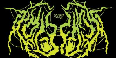 Metal logo of the Brazilian band COVID-19