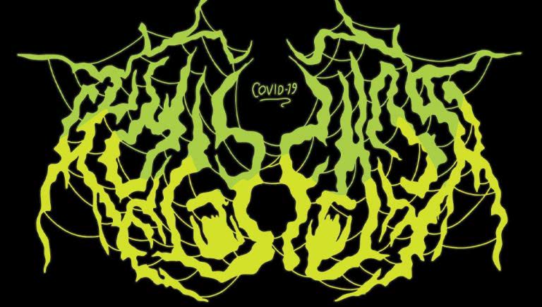 Metal logo of the Brazilian band COVID-19