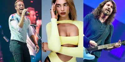 Chris Martin Dua Lipa Dave Grohl