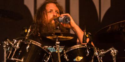 Drummer Will Carroll of American thrash metal band Death Angel