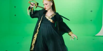 Still from Grimes new music video