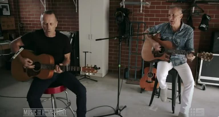 James Reyne and Mark Seymour of Hunters & Collectors