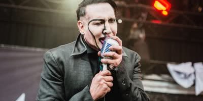 U.S. shock-rocker Marilyn Manson performing at 2015's Soundwave.