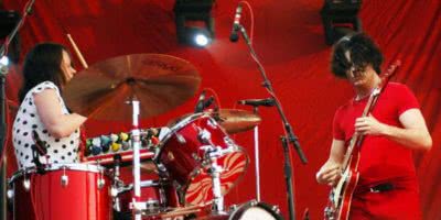 The White Stripes performing at Coachella, 2003