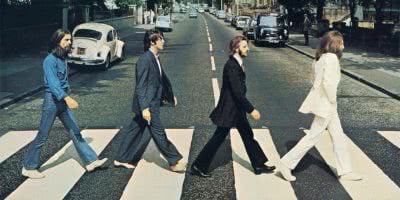 Image of the 'Abbey Road' album cover by The Beatles