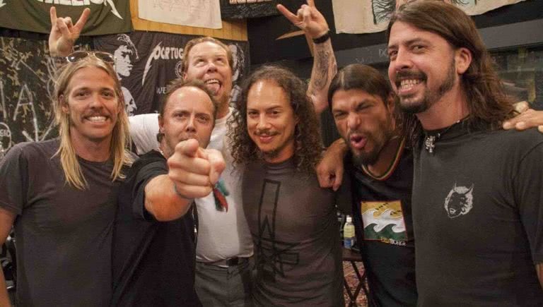 Photo of Metallica and Foo Fighters