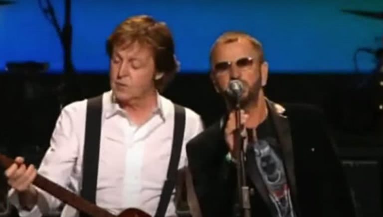 Surviving members of The Beatles Paul McCartney and Ringo Starr