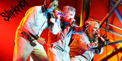 U.S. heavy metal band Slipknot on stage