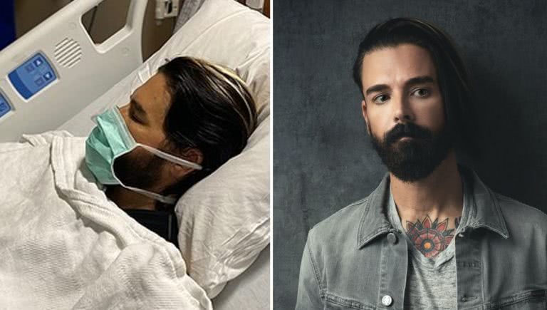 Dashboard Confessional frontman Chris Carrabba split image.