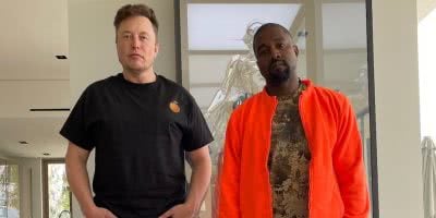 Kanye West with Elon Musk