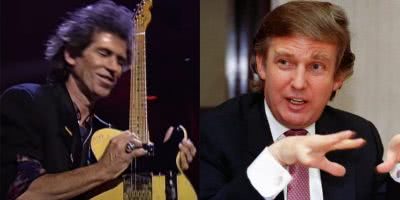 Keith Richards and Donald Trump