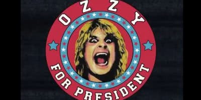 Emblem for Ozzy Osbourne to run for president.