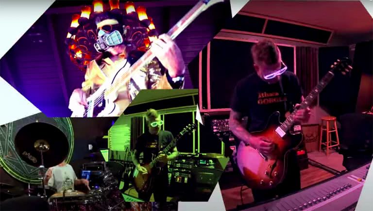 Tool, Mastodon, Coheed and Cambria, Primus cover Rush's Anthem screenshot from video