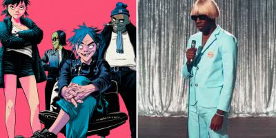 2 panel image of Gorillaz and Tyler, The Creator who are two of the headline acts for Splendour In The Grass 2021