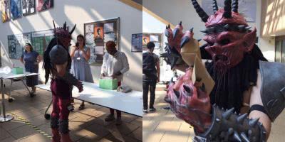Photo of A Level student dressed up as GWAR