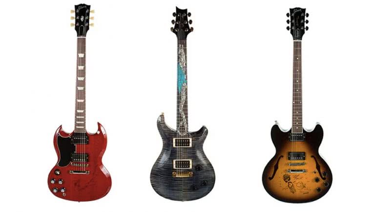 Signed guitars up for MusicCares auction