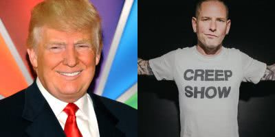 Photo of Donald Trump and Corey Taylor
