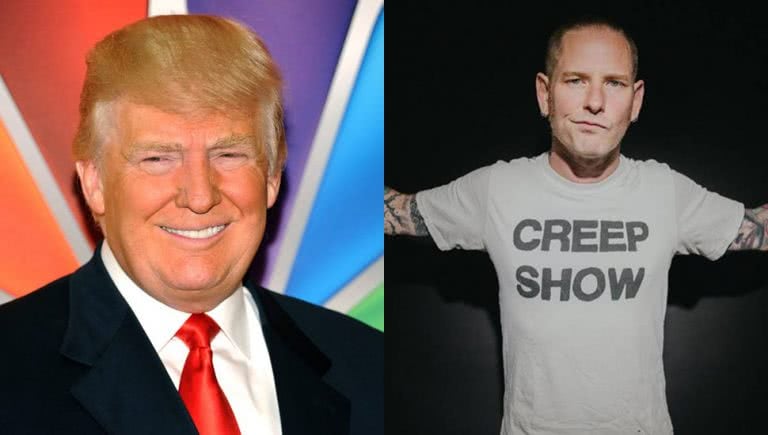 Photo of Donald Trump and Corey Taylor