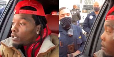 Offset detained by police, Instagram livestreams whole thing