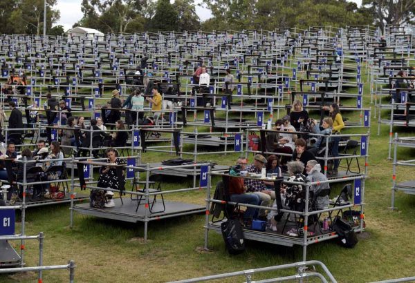 Mo ju performs at the Myer Music Bowl in Melbourne 16th Jan