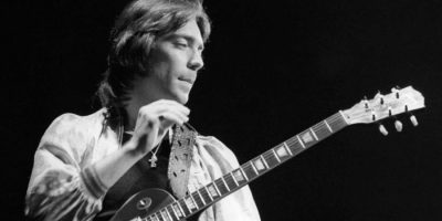 Black and White photo of Steve Hackett
