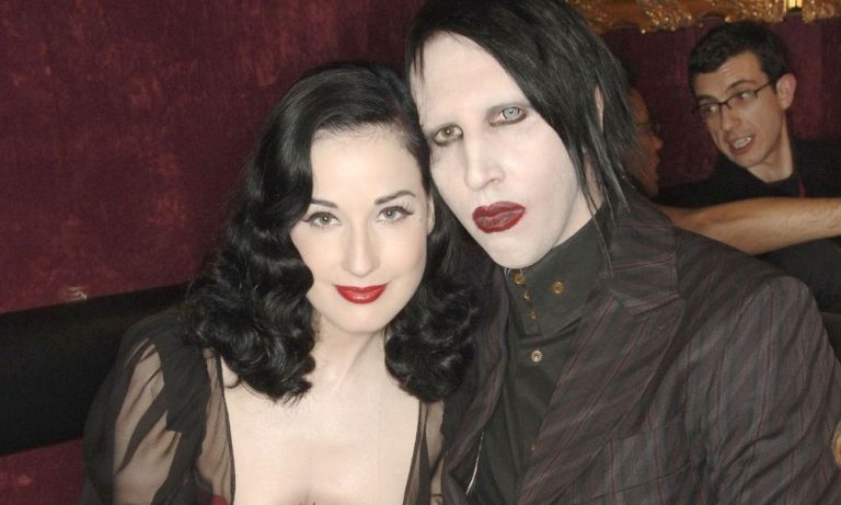 dita von teese and marilyn manson