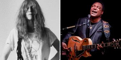 2 panel image of Bluesfest artists Patti Smith and George Benson