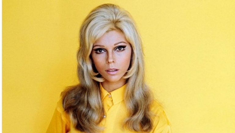 nancy sinatra in a yellow dress