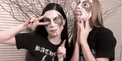 Corpse paint sheet masks