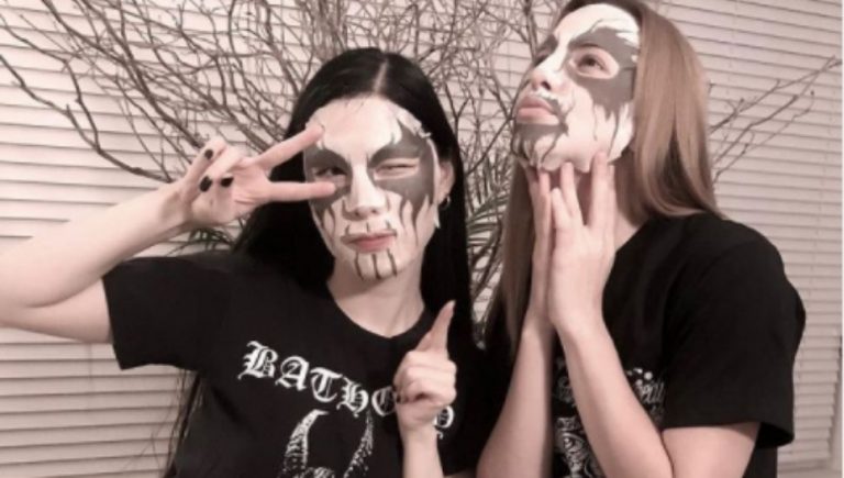 Corpse paint sheet masks