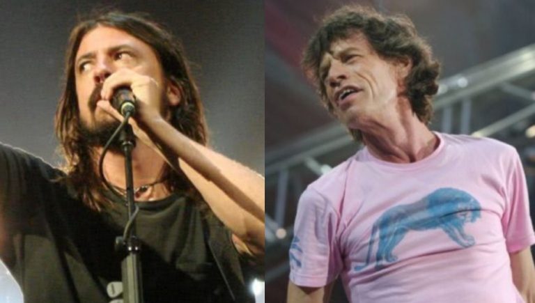 Mick Jagger Dave Grohl