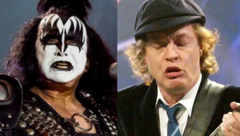 Gene Simmons Angus Young