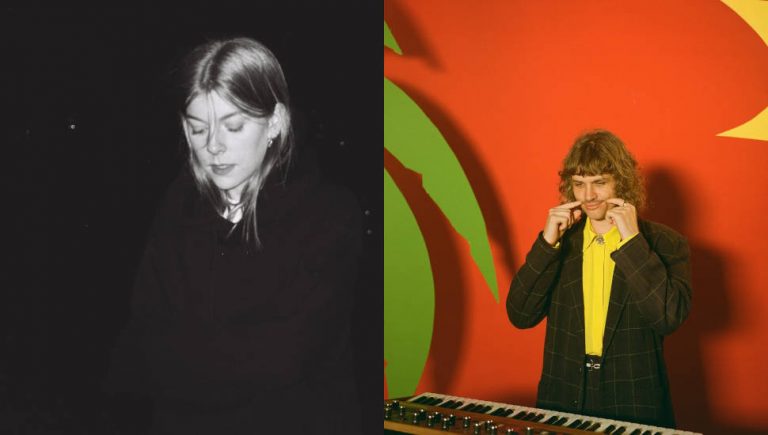 Two panel image of Juice Webster and Tim Ayre, two of community radio’s Australian music picks