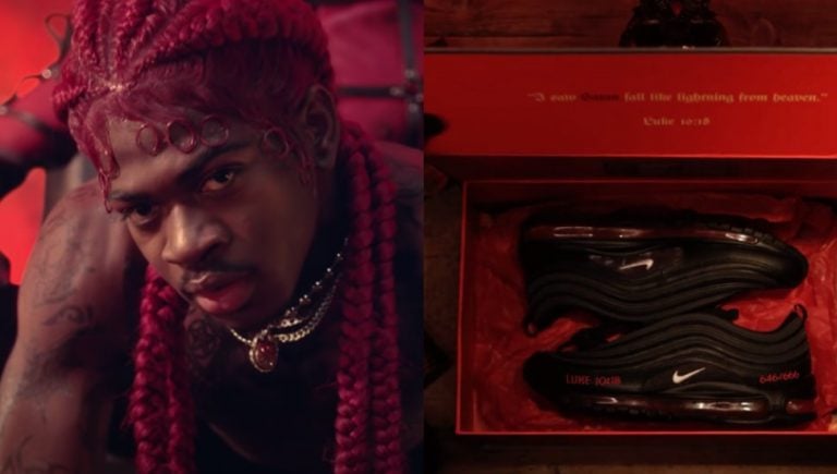 lil nas satan shoe asmr unboxing