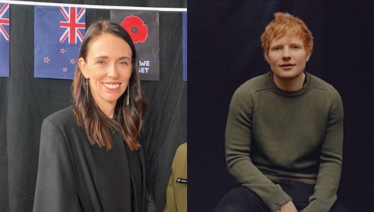 Ed Sheeran said he would love to play at Jacinda Ardern's wedding